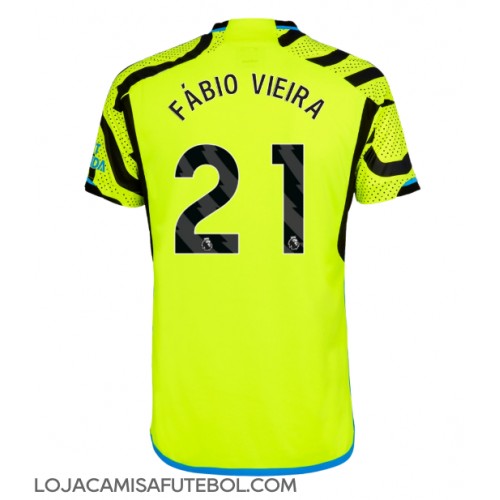 Camisa de Futebol Arsenal Fabio Vieira #21 Equipamento Secundário 2023-24 Manga Curta